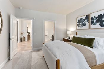 Plush carpeting in bedrooms